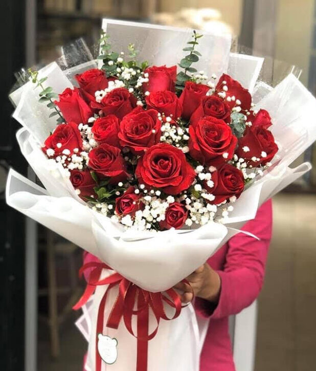 Bó Hoa Hồng Đỏ Baby Đẹp Nhất | Hanoi Florist - Shop Hoa Tươi Hn