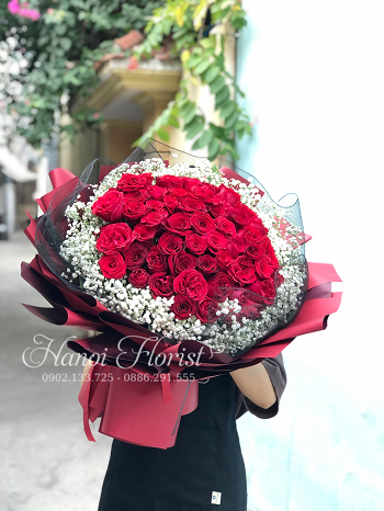 Bó Hồng Đỏ Lễ Tình Yêu Size Lớn Ấn Tượng - Hanoi Florist